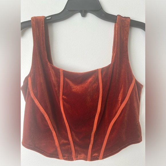 Velvet cropped top size large - Picture 4 of 4